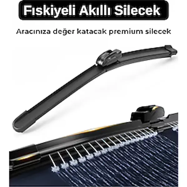 SOLEZON Togg T10X Silecek (2023 2026) Uyumlu Maybach Tipi Akıllı Su Fıskiyeli Silecek Seti Ön Takım