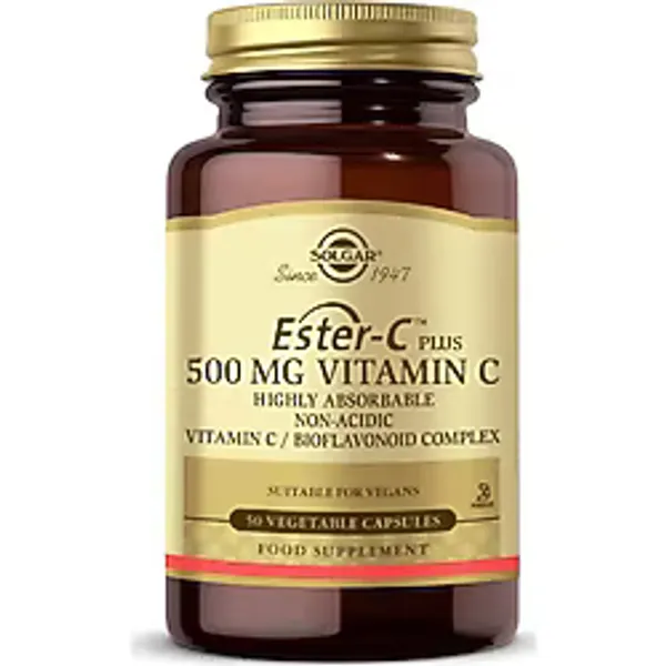 Solgar Ester-C Plus 500 Mg 50 Kapsül Yetişkinler İçin Vitamin Ve Mineral Desteği