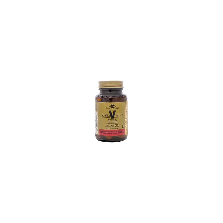 Solgar Formula Vm 75 30 Tablet Yüksek Potansiyelli Vitamin ve Mineral Takviyesi Türkiye Menşeli