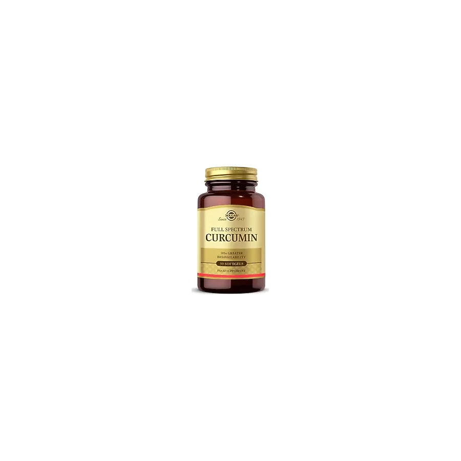 Solgar Full Spectrum Curcumin 30 Kapsül Yüksek Biyo-Yararlanım ile Türkiye Menşeli Besin Takviyesi