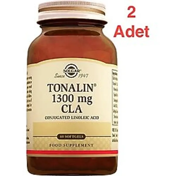 Solgar Tonalin 1300 mg CLA 60 Kapsül 2'li