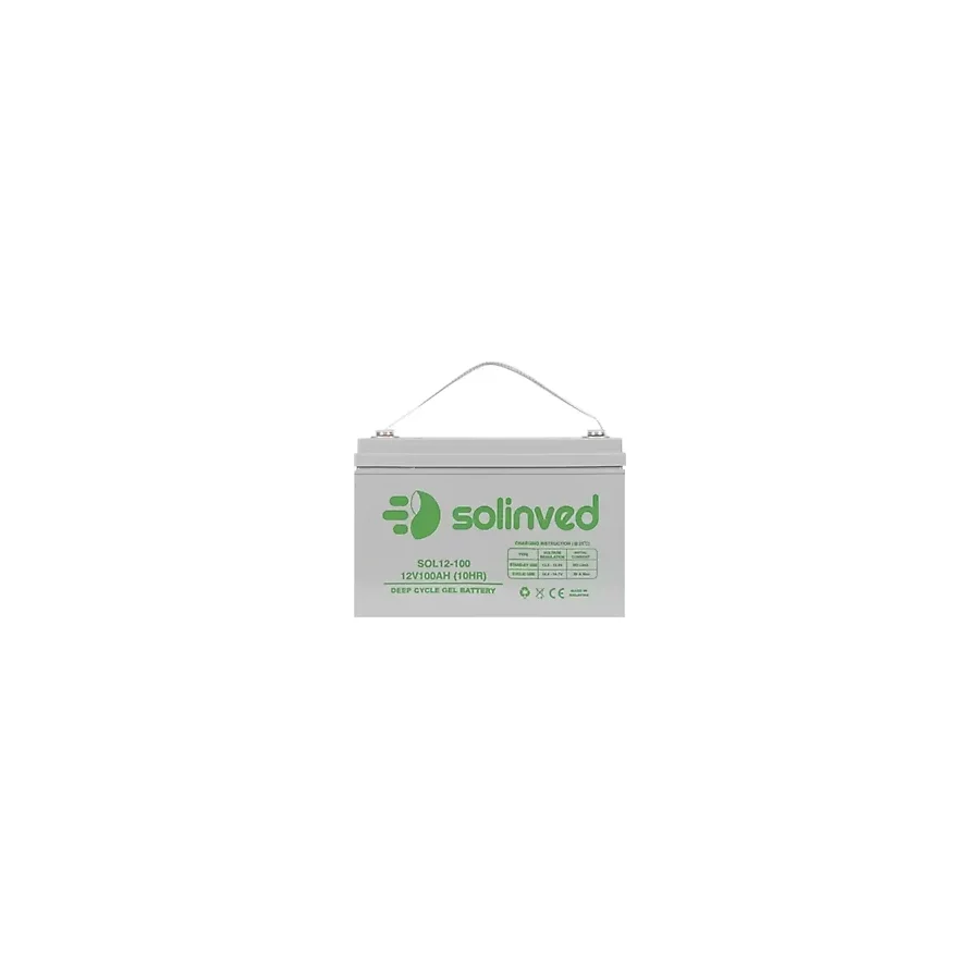 SOLİNVED 100 ah 100 amper jel akü Solar akü Solinved