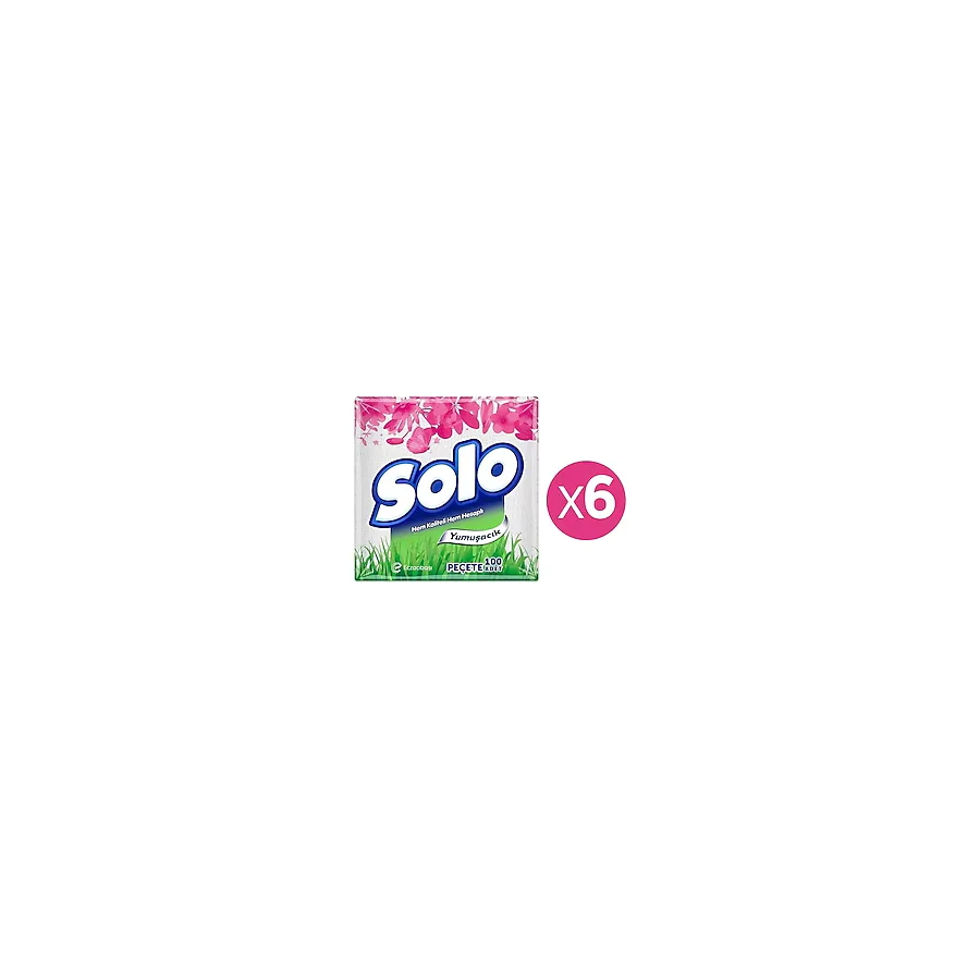 Solo 100'lü 6 Adet Kağıt Peçete