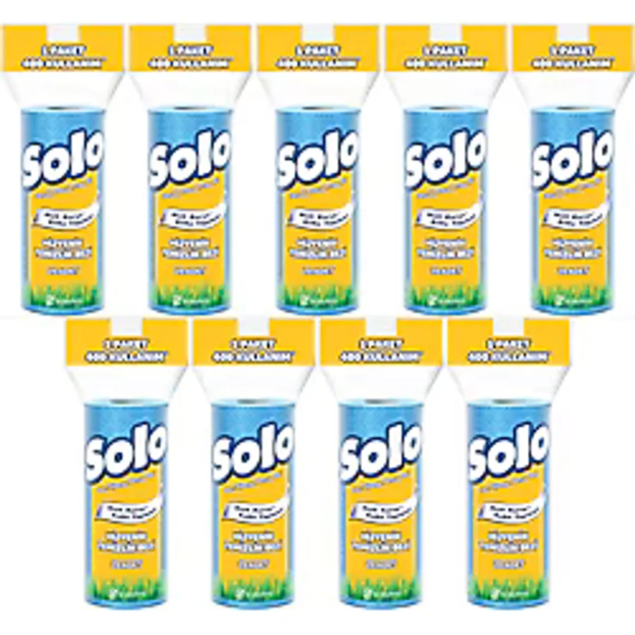 Solo Hijyenik Temizlik Bezi (İç adet 20 Li) (Kokusuz ve Hızla Kuruyan) (9 Lu Set)