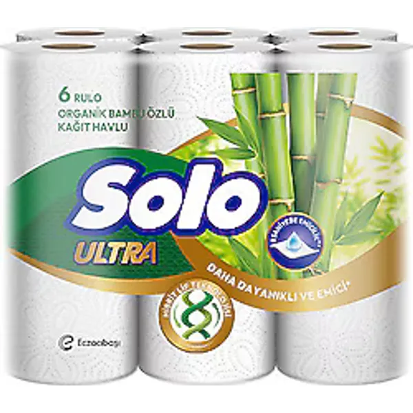 Solo Ultra Bambu Katkılı Kağıt Havlu 6'lı