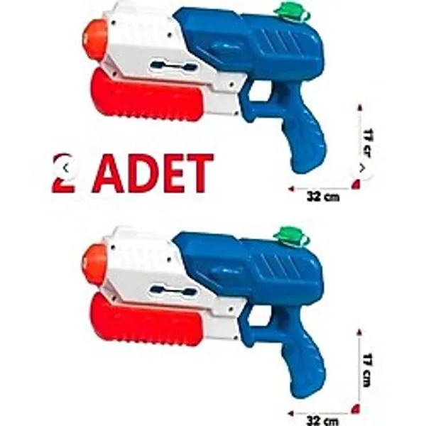 Solvera Su Pompası Tabancası Seti, Eğlenceli ve Pratik Yaz Oyuncağı Plaj Oyuncakları - Siyah - 0 - 1 Yaş
