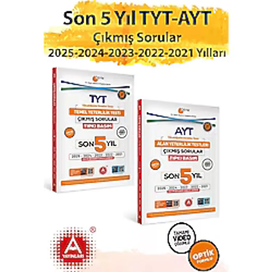Son 5 Yıl Ayt ve Tyt Sınavları Ösym Çıkmış Sorular Tıpkı Basım 2026 Model