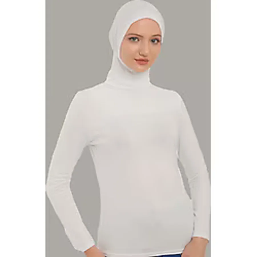 Sonbaharmoda Kadın Uzun Kollu Body Boyunluklu Boneli Tam badi Boğazlı Likralı Penye