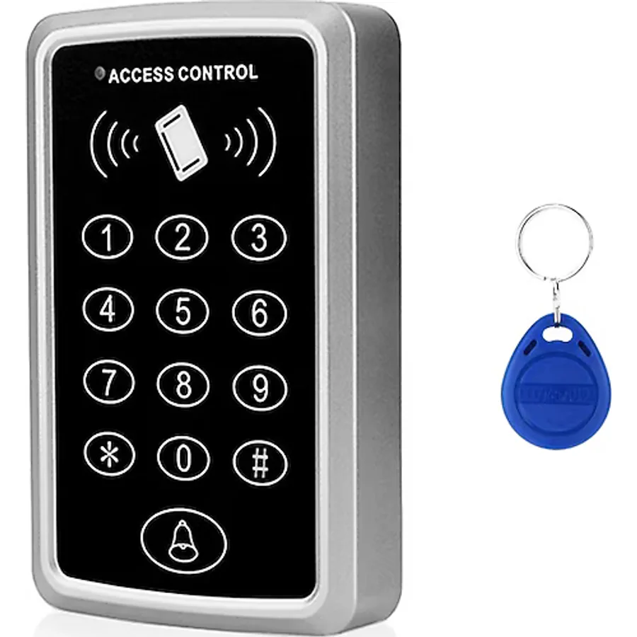 Sonex RFID Şifreli Kapı Kilidi - Kartlı Geçiş Kontrol Göstergeç Sistemi + 100 Adet Manyetik Proximity Anahtarlık Tag