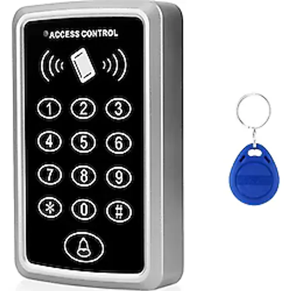 Sonex RFID Şifreli Kapı Kilidi - Kartlı Geçiş Kontrol Sistemi + 15 Adet Manyetik Proximity Anahtarlık Tag