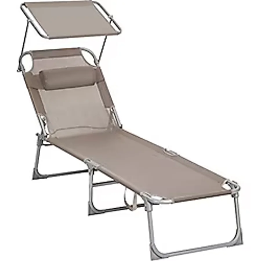 SONGMICS GCB192K01 şezlong, katlanabilir, 193 x 53 x 29 cm, taşıma kapasitesi 150 kg,