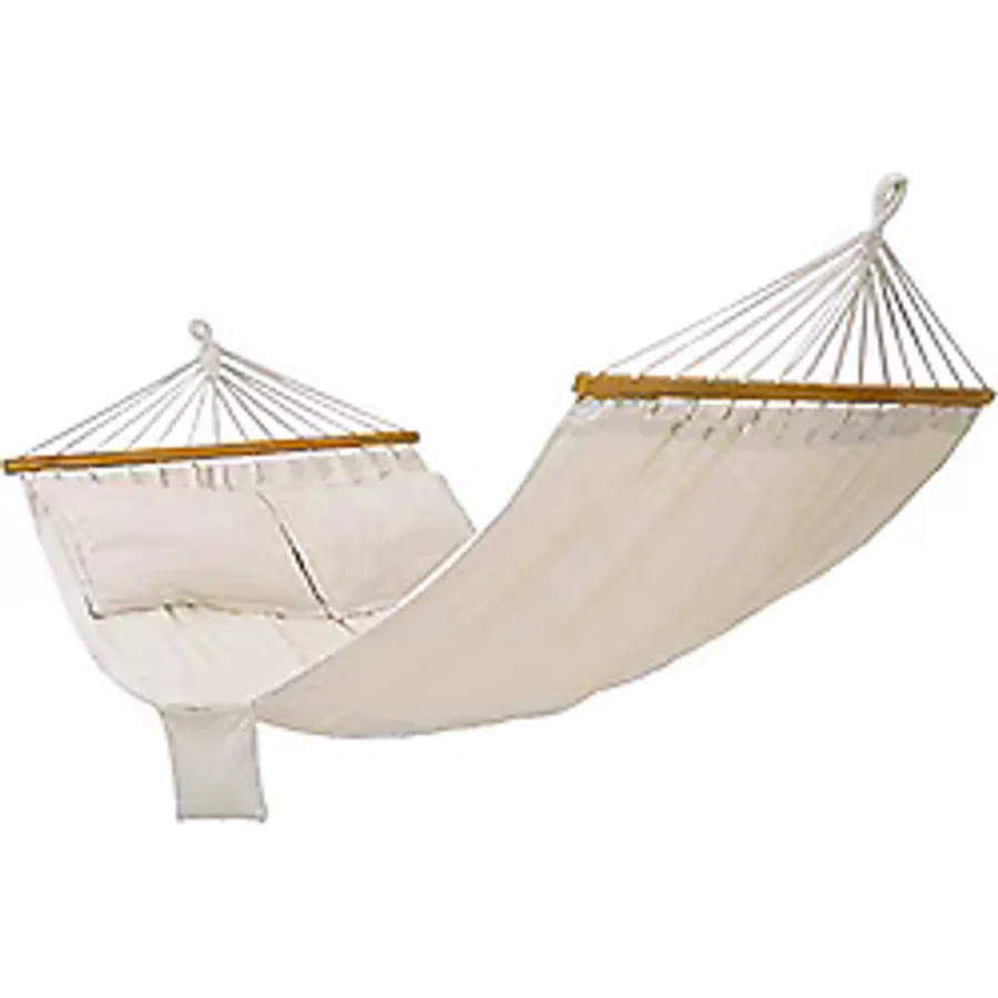 Songmics GDC22M hamak, dış mekan çok kişilik, çubuk hamak, 200 x 150 cm, TÜV Rheinland, 300 kg, bej