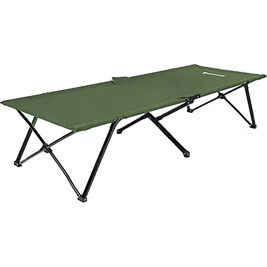 Songmics Üniseks Yetişkin Kamp Yatağı, Kamp Yatağı, TÜV Rheinland tarafından test edilmiştir, maksimum statik yük kapasitesi 260 kg, 206 x 45 x 75 cm GCB25J, yeşil, 205 x 75 x 46 cm