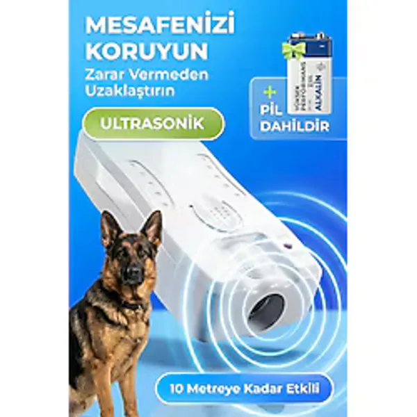 Sonik Ultrasonik Köpek Kovucu Saldırgan Köpek Savar Kovar Cihazı Elektronik Kaçıran Ve Uzaklaştırıcı Alet