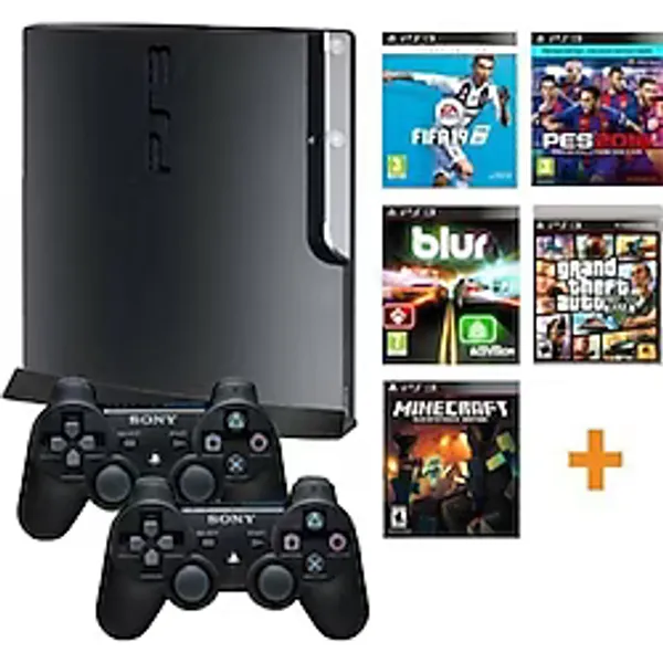 Sony Playstation 3 Slim 500 2 Oyun Kolu 40 Oyun (TEHŞİR ÜRÜN)