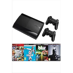Sony Playstation 3 Süper Slim 500 Gb + 2 Kablosuz Kol + 55 Dijital Oyun