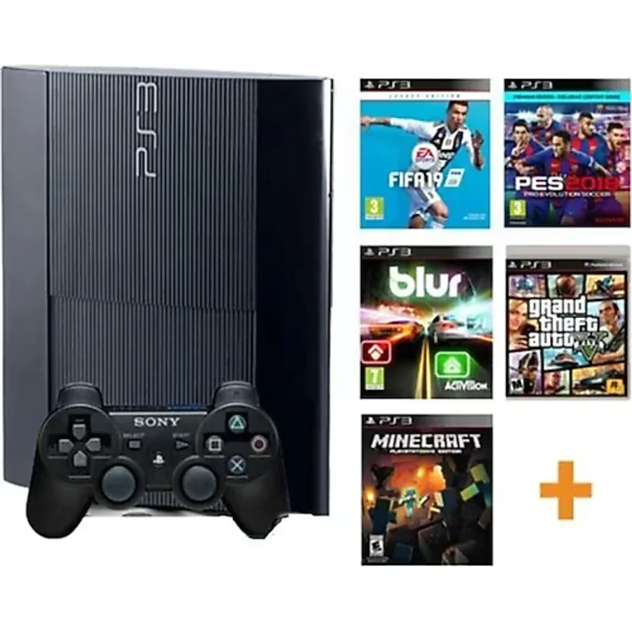 Sony Playstation 3 Super Slim 500 Gb + 40 Güncel Oyun
