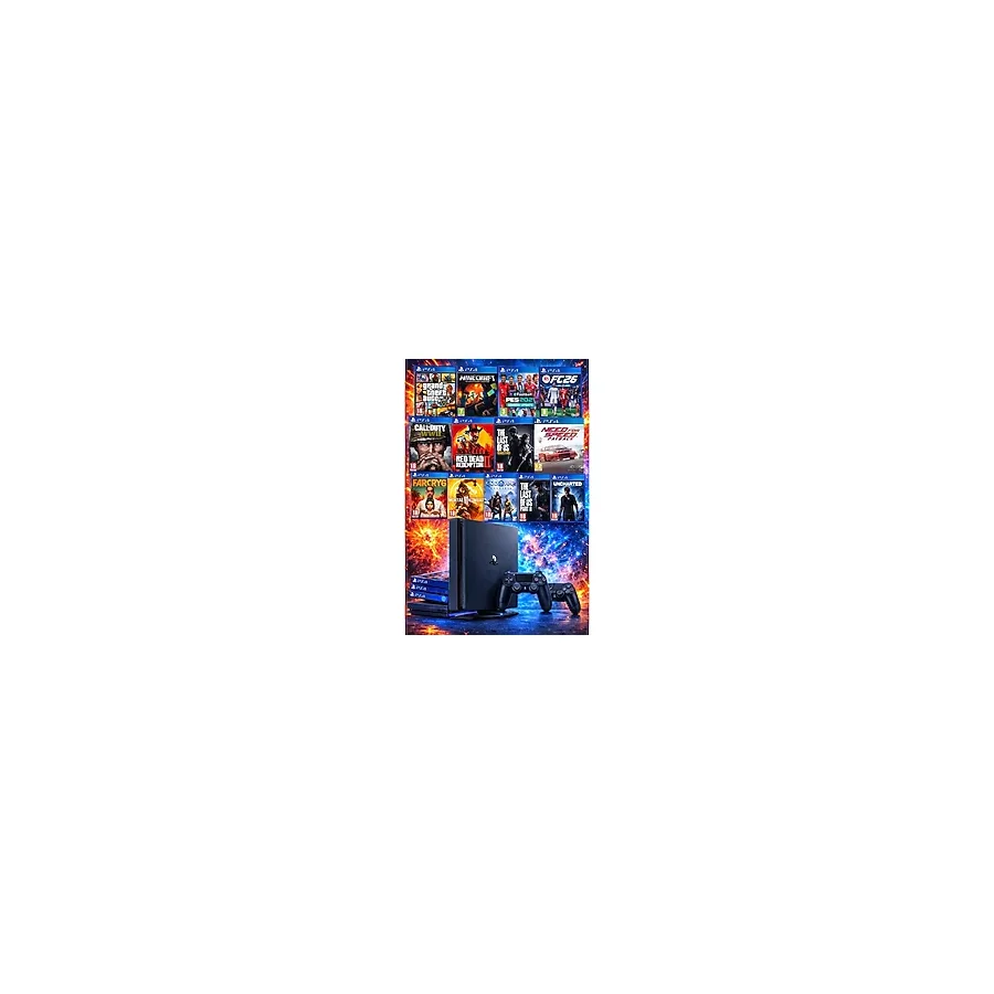 Sony Playstation 4 1 Tb Slim Kasa 13 Oyunlu Ürün 2 Adet V2 KOL(12.02V) 12 Ay Garanti