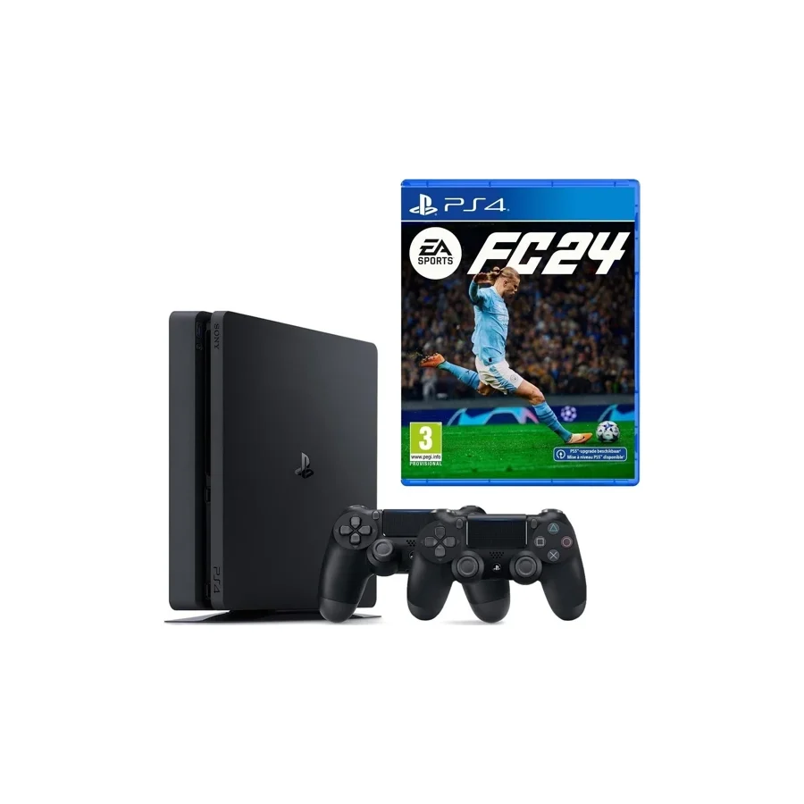 Sony Playstation 4 Slim 1 TB + 2.Dualshock +Fc 24
