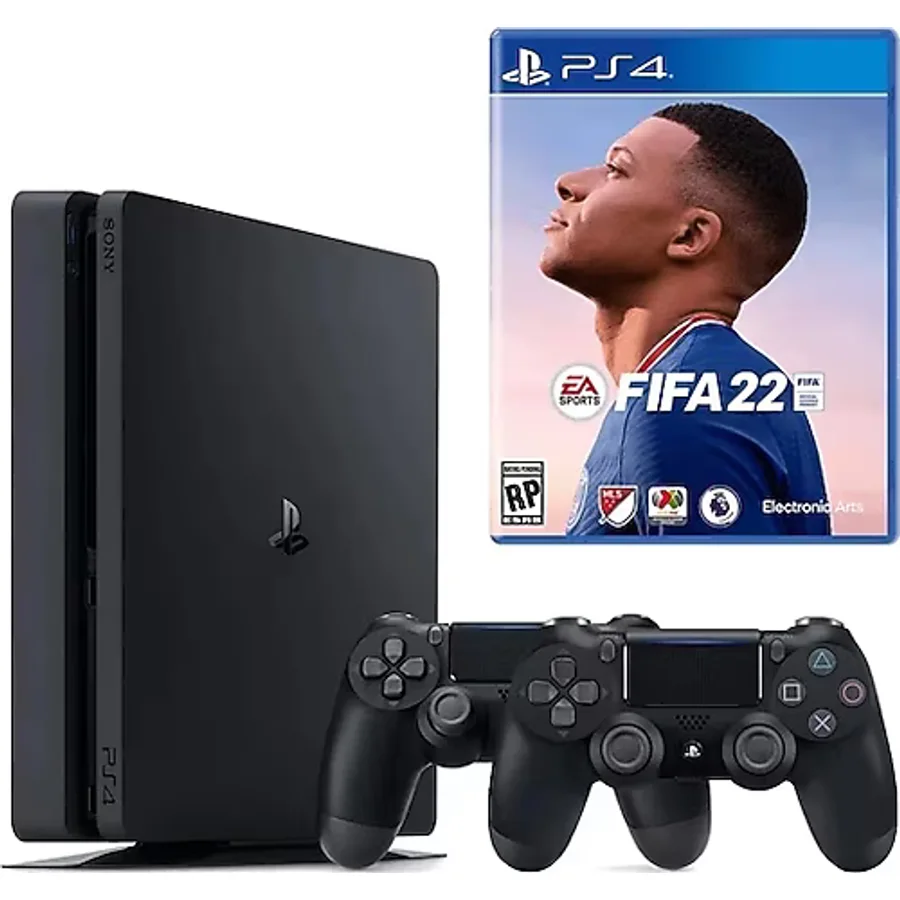 Sony Playstation 4 Slim 1 Tb + 2. Ps4 Kol + Ps4 Fifa 2022
