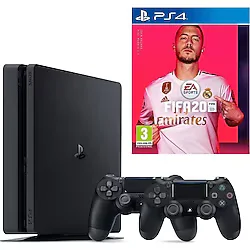Sony Playstation 4 Slim 500 GB + 2. PS4 Kol + PS4 Fifa 2020