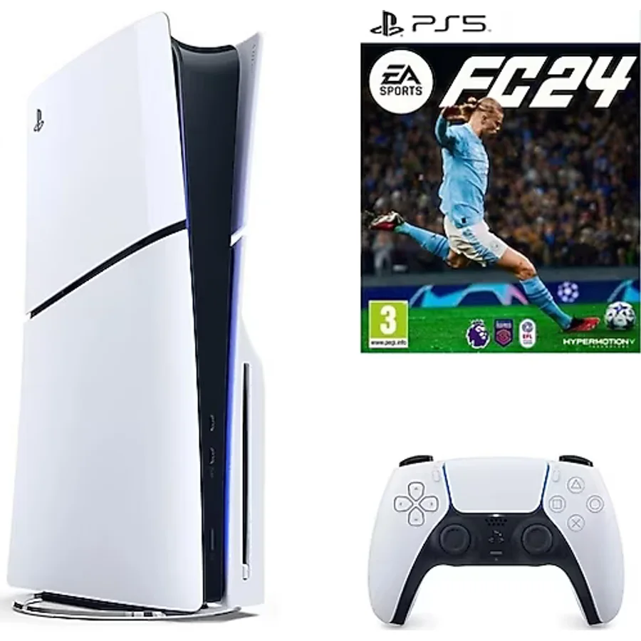 Sony Playstation 5 1 TB Slim Cd Edition Konsol + Ps5 Fifa 24 - Fc 24 Oyunu (İthalatçı Garantili)