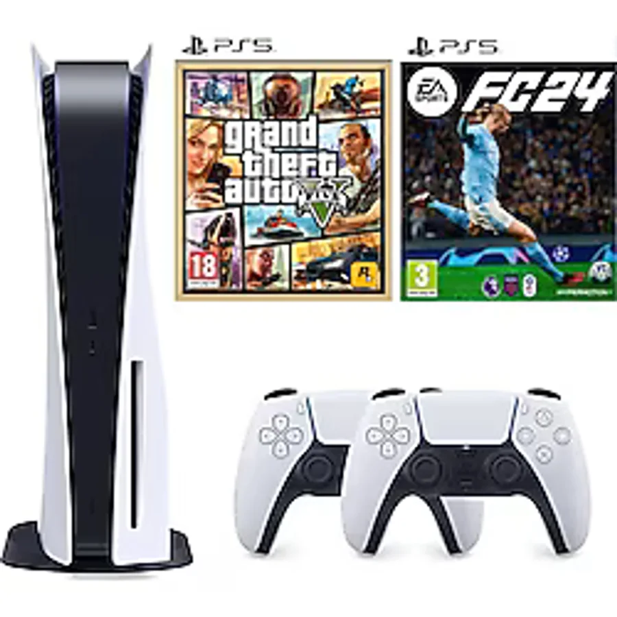 Sony Playstation 5 825 GB - Türkçe Menü + Ps5 2. Kol + Ps5 Fifa 24 + Ps5 Gta 5