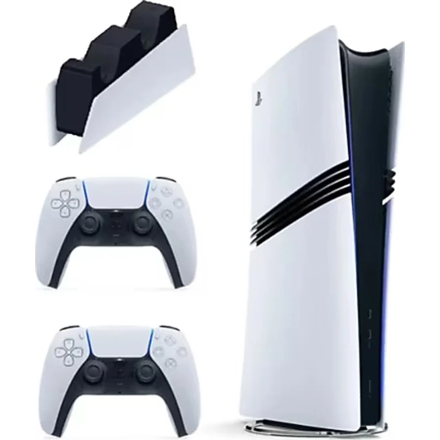 Sony Playstation 5 Pro 2 TB Digital Edition + Dualsense Kol + Şarj İstasyonu Beyaz