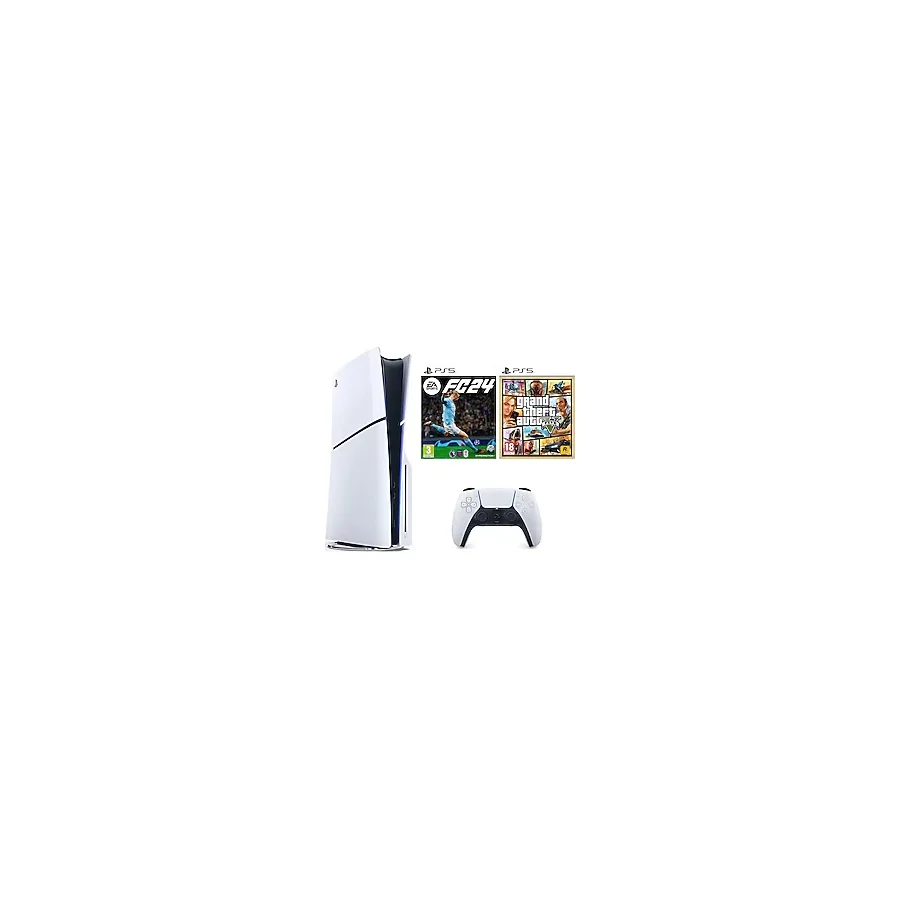Sony Playstation 5 Slim CD Edition + Ps5 Fifa Fc 24 + Gta 5 (Ithalatçı Garantili)