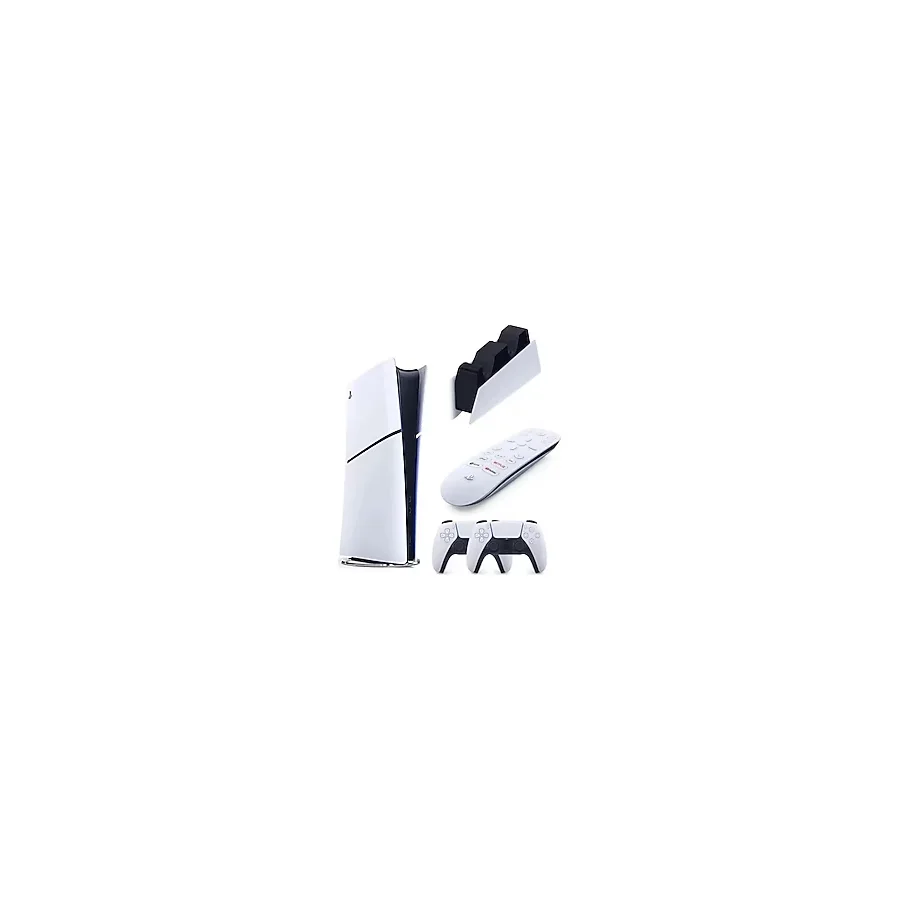 Sony Playstation 5 Slim Dijital - 2. Dualsense Ps5 Kol - Şarj İstasyonu - Medya Kumandası Oyun Konsolu (İthalatçı Garantili)