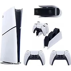Sony Playstation 5 Slim Dijital Edition + 2 Dualsense + Şarj Istasyonu + Playstation 5 Kamera Oyun Konsolu