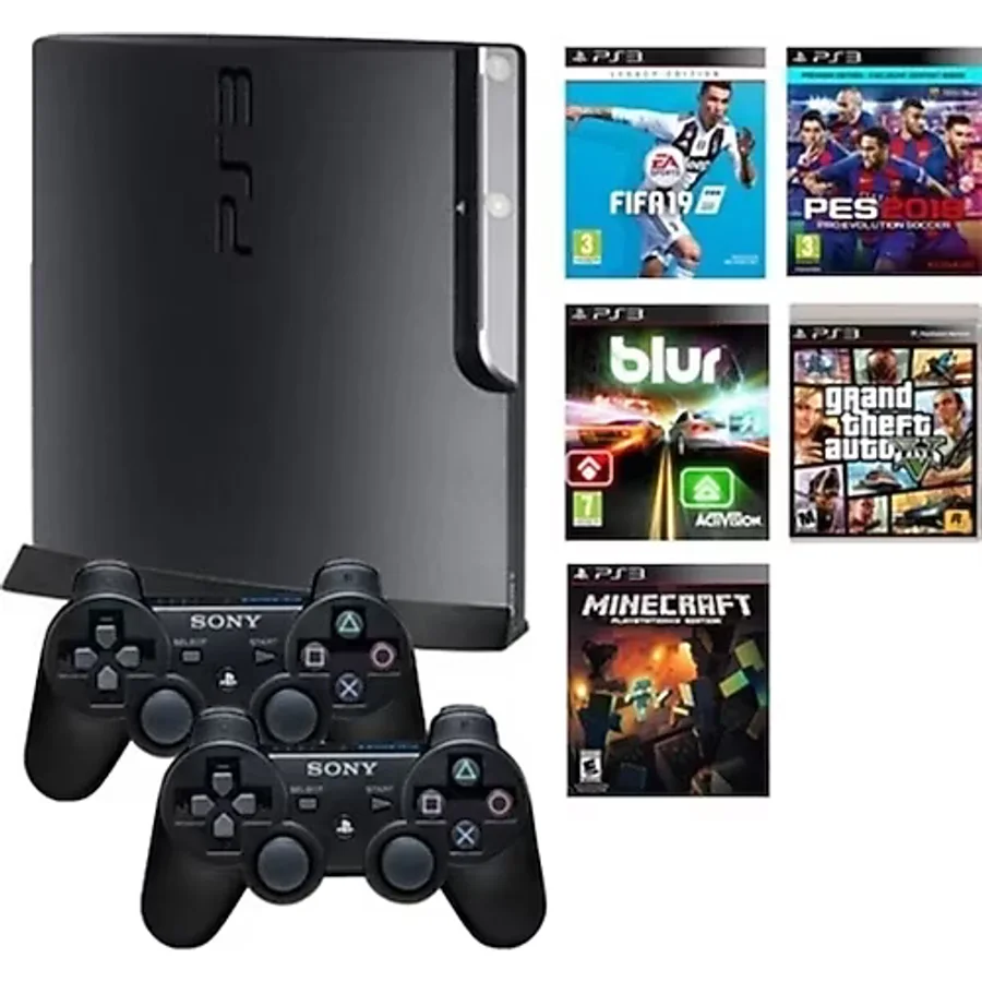 Sony Ps3 Playstation 3 500 Gb Slim Konsol50 Oyun 2 Kol