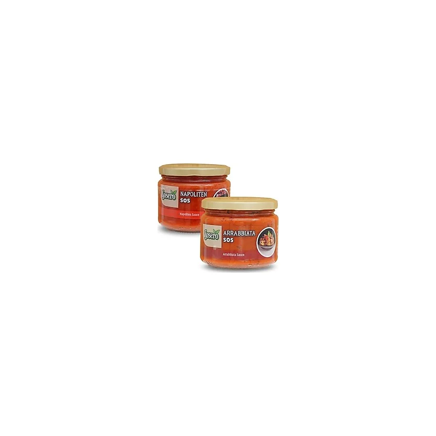 Sosero 580 gr İki Farklı Aromalı Arrabbiata ve Napoliten Sos Lezzet