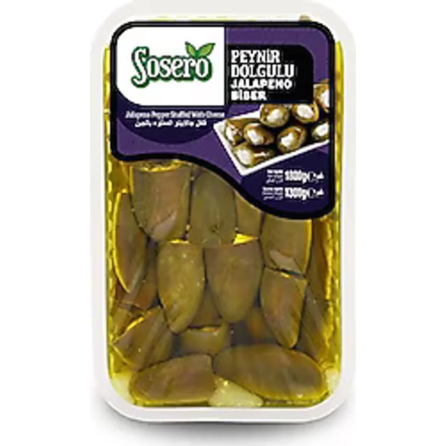 Sosero Peynir Dolgulu Jalapeno Biber 1.3 kg