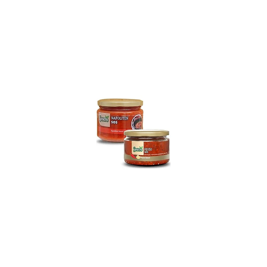 Sosero Peyso Sos 190 gr & Napoliten Sos 290 gr ( Ikisi Bir Arada ) - 480 gr