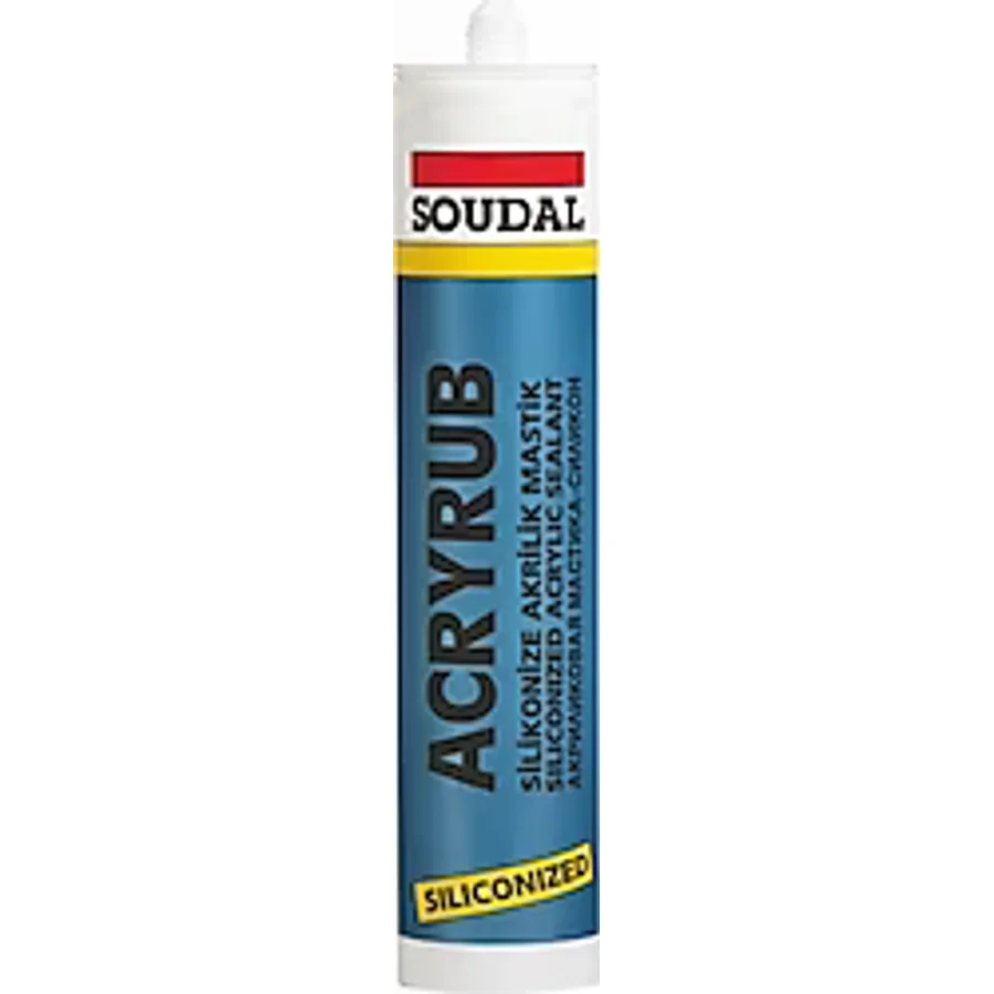 Soudal Acryrub Silikonize 500 gr Mastik