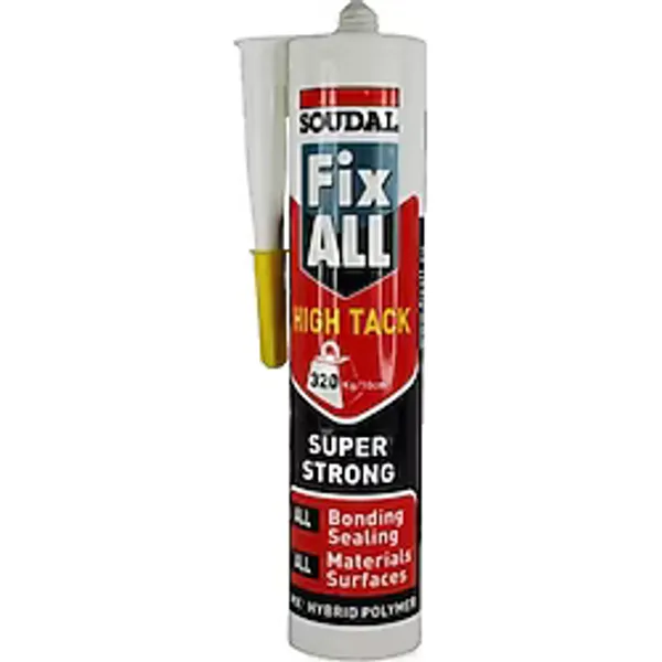 Soudal Fix All High Tack Korniş Yapıştırıcı Montaj Silikonu Beyaz 290 mL