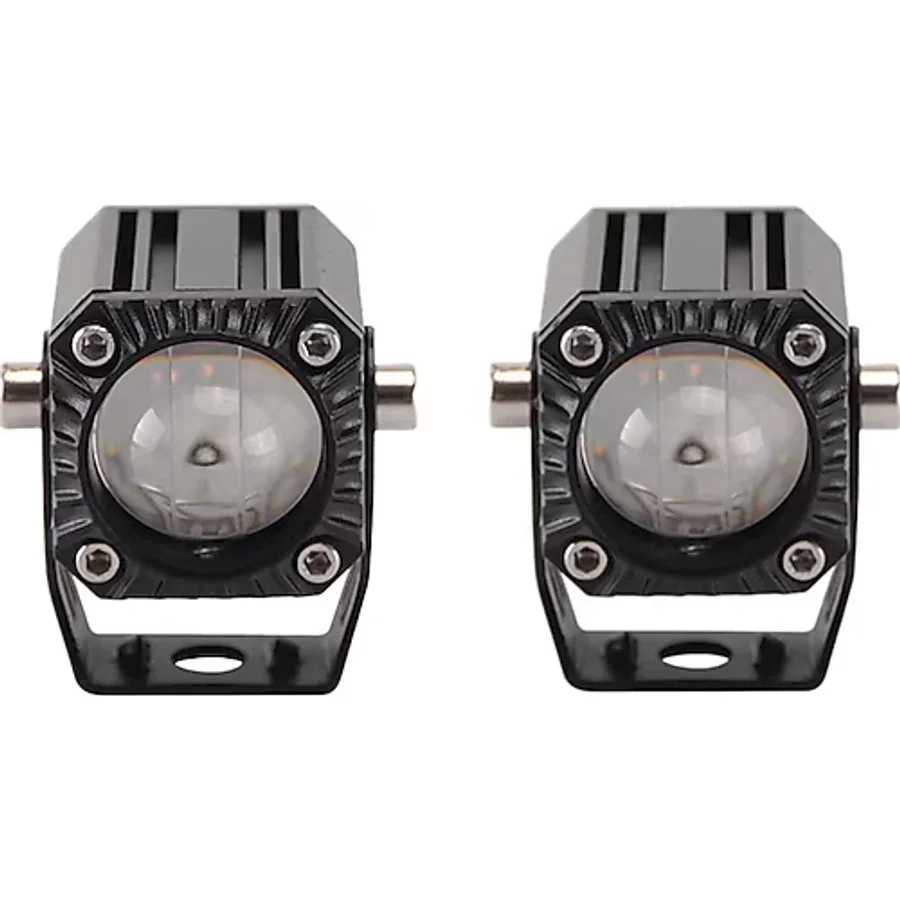 Space Offroad sis lambası 3.5cm beyaz-sarı 10w 12-80v set / LASS348