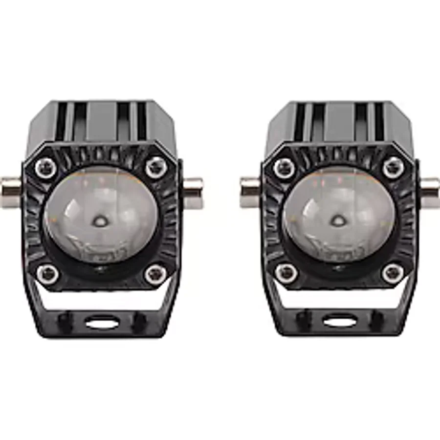 Space Offroad sis lambası 3.5cm beyaz-sarı 10w 12-80v set / LASS348