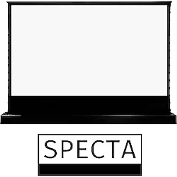 Specta 300cm x 169cm Yerden Alr Motorlu Projeksiyon Perdesi - Matte White