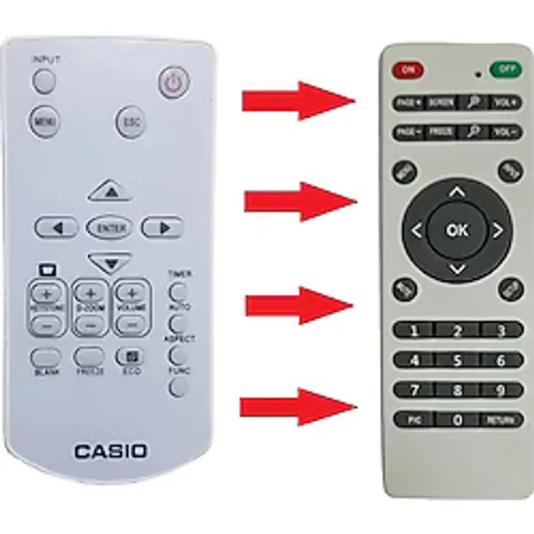 SPEEDUF Casio YT-150 Uyumlu Projeksiyon Kumandası