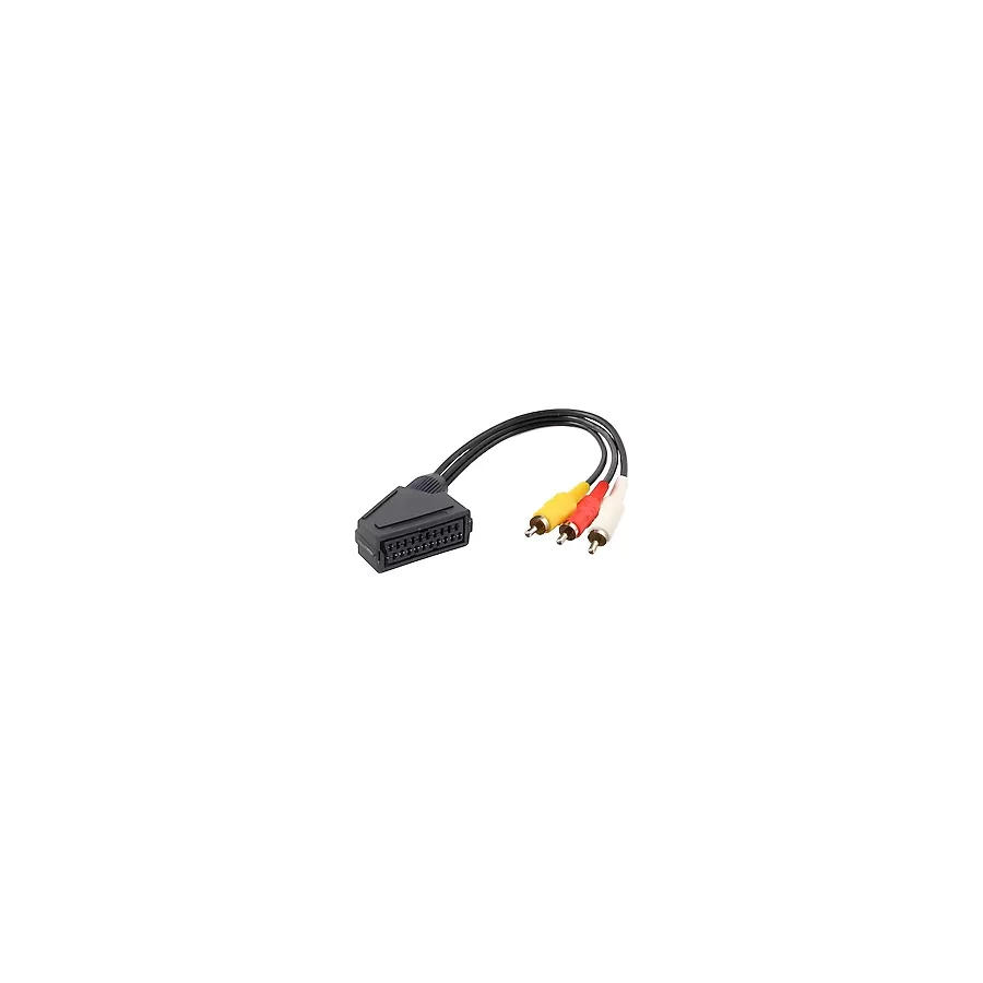 Speeduf Scart Dişi Rca Erkek Kablo Tv DVD Görüntü Aktarma Dönüştürücü Kablo