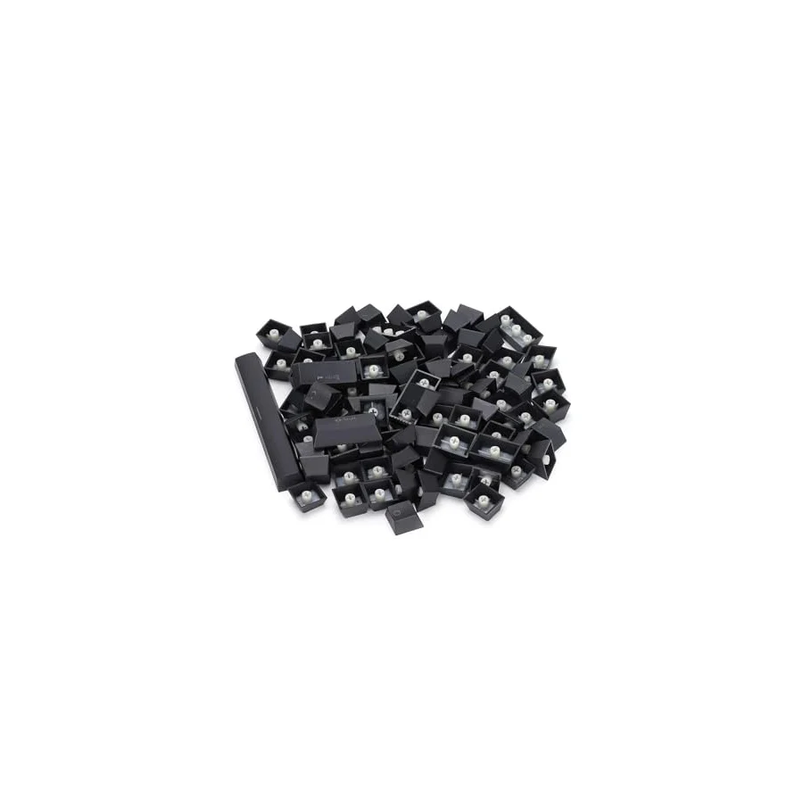 SPELT 108 Tuş Universal Mekanik Klavye Tuş Takımı Kapağı Keycap Siyah US Layout İngilizce Dizilim