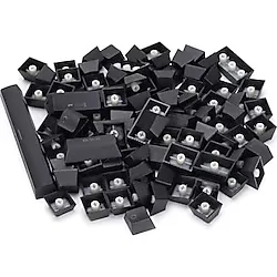SPELT 108 Tuş Universal Mekanik Klavye Tuş Takımı Kapağı Keycap Siyah US Layout İngilizce Dizilim