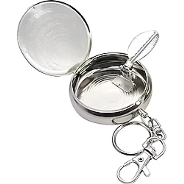 Spelt Portatif Küllük Taşınabilir Seyahat Mini Kokusuz Kül Tablası Anahtarlık metal Cep Küllüğü