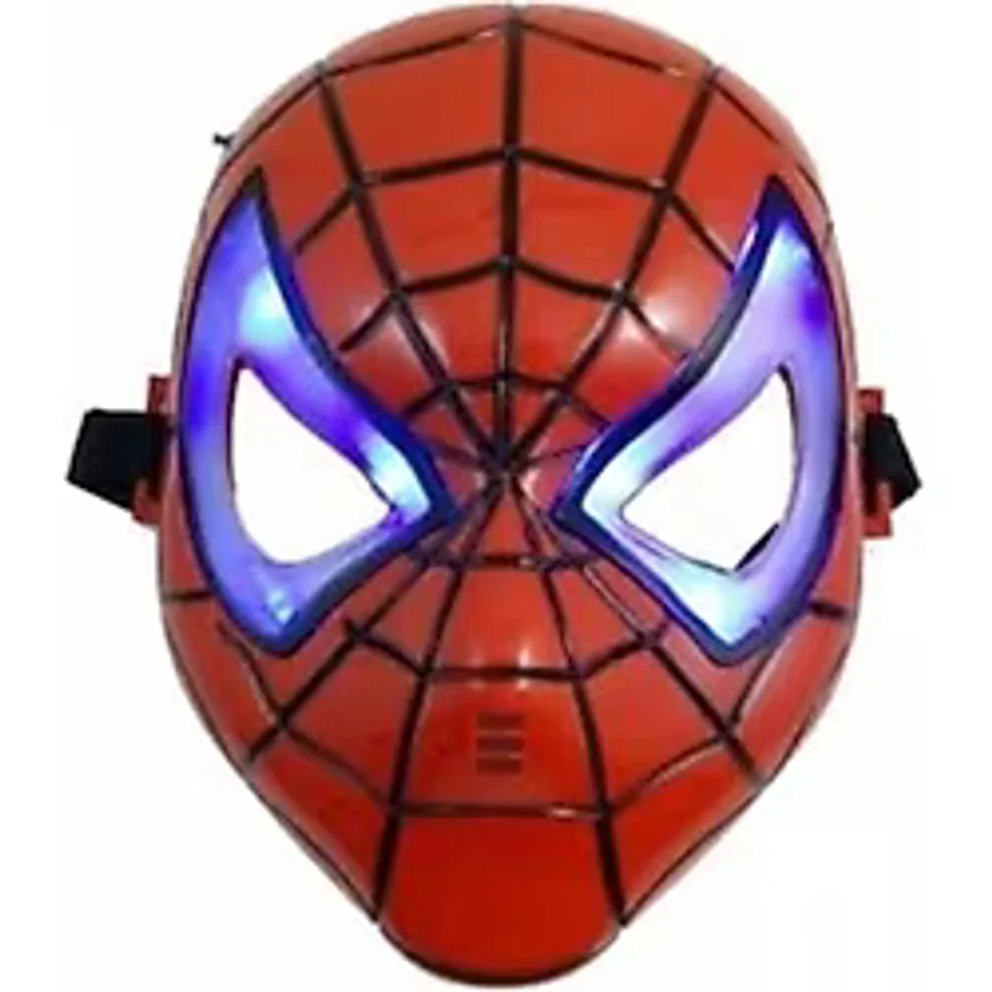 Spiderman Işıklı Maskesi Örümcek Adam Doğum Günü Işıklı Maskeleri
