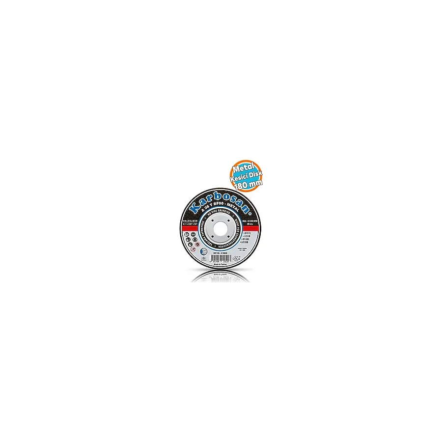 Spiral Metal Kesici Taş Disk, 180X3.0X22.23 Mm, Taşlama ve Kesme Diski - Seçenek 1