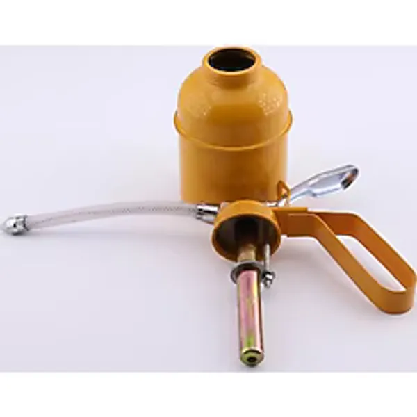Spiralli Metal Yağdanlık 300 Cc - Esnek Hortumlu Manuel Pompalı Yağ Tenekesi - Sanayi, Otomotiv, Atölye Ve Bisiklet Yağlama Pompası (Sarı)