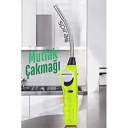 Spiralli Mutfak Çakmağı Barbekü Mangal Mum Çakmağı