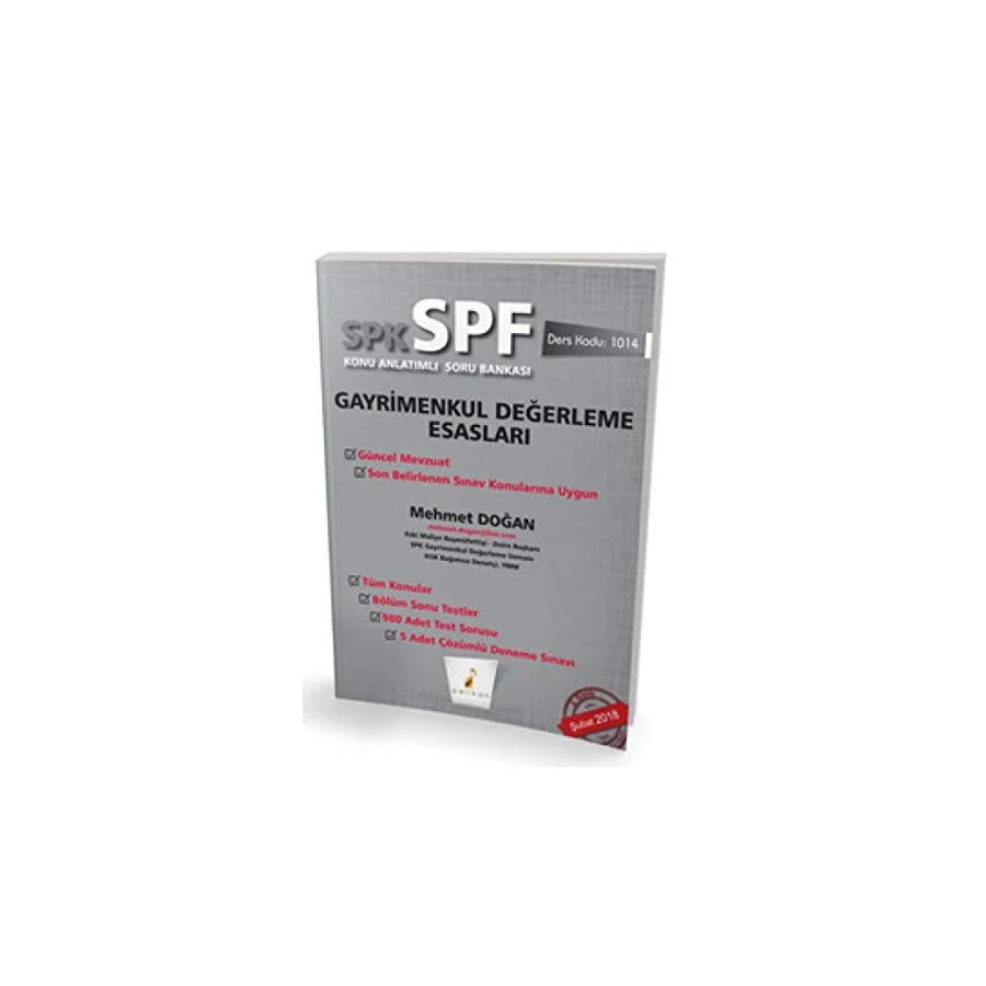 SPK - SPF Gayrimenkul Değerleme Esasları Konu Anlatımlı Soru Bankası